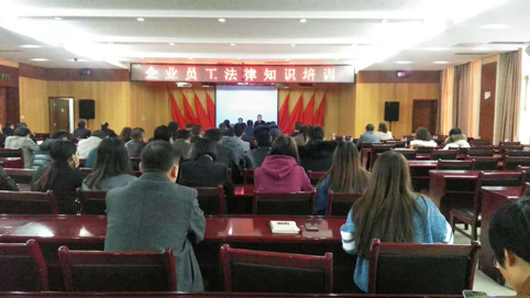 2018年11月17日，集團(tuán)開展法律知識培訓(xùn)